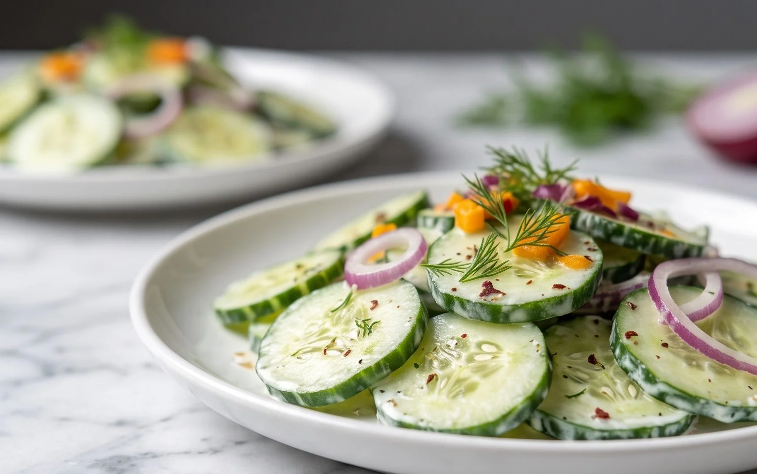 Salade Concombre Crémeuse : Fraîcheur & Douceur Simple