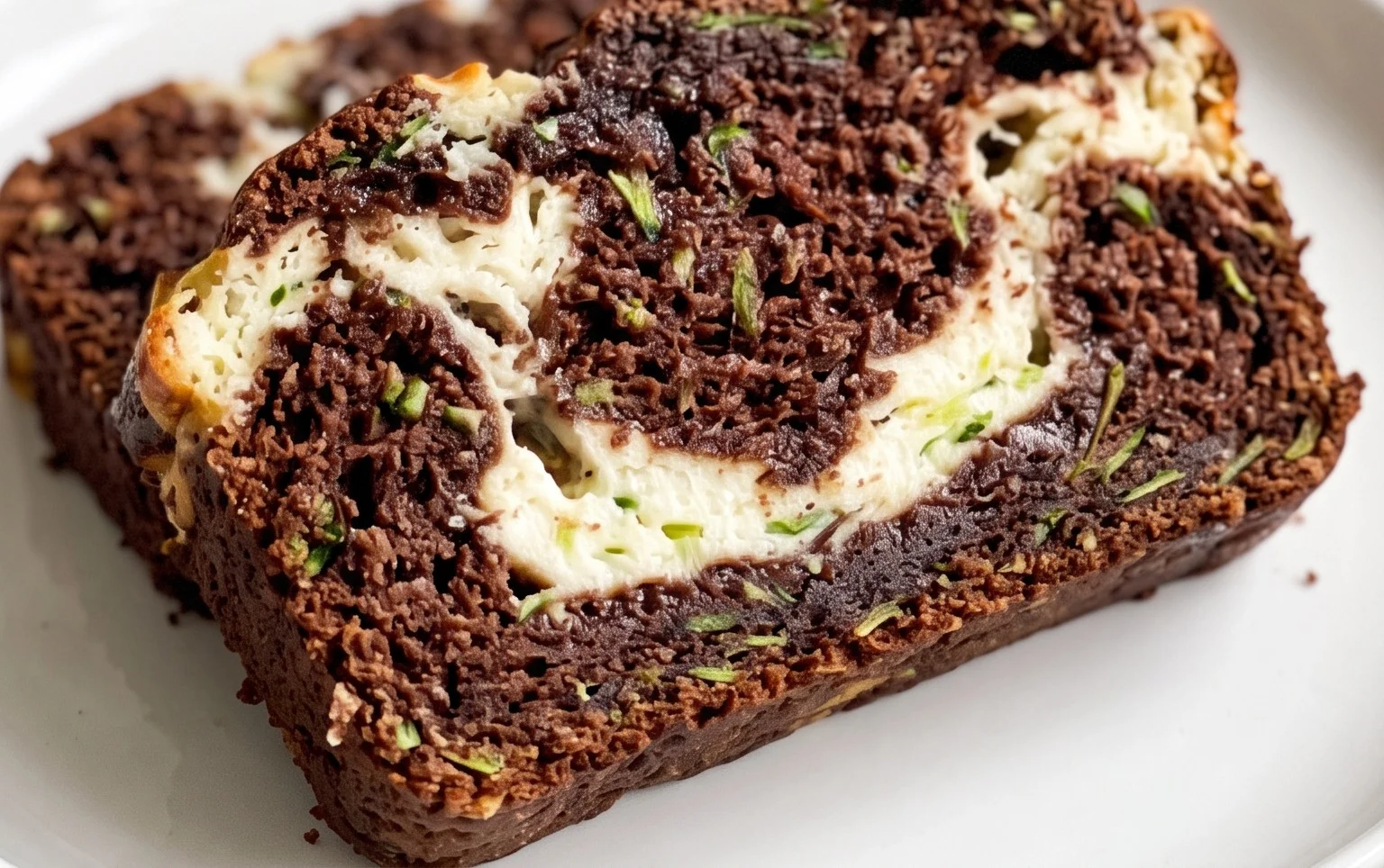 Cream Cheese Swirl Chocolate Zucchini Bread
