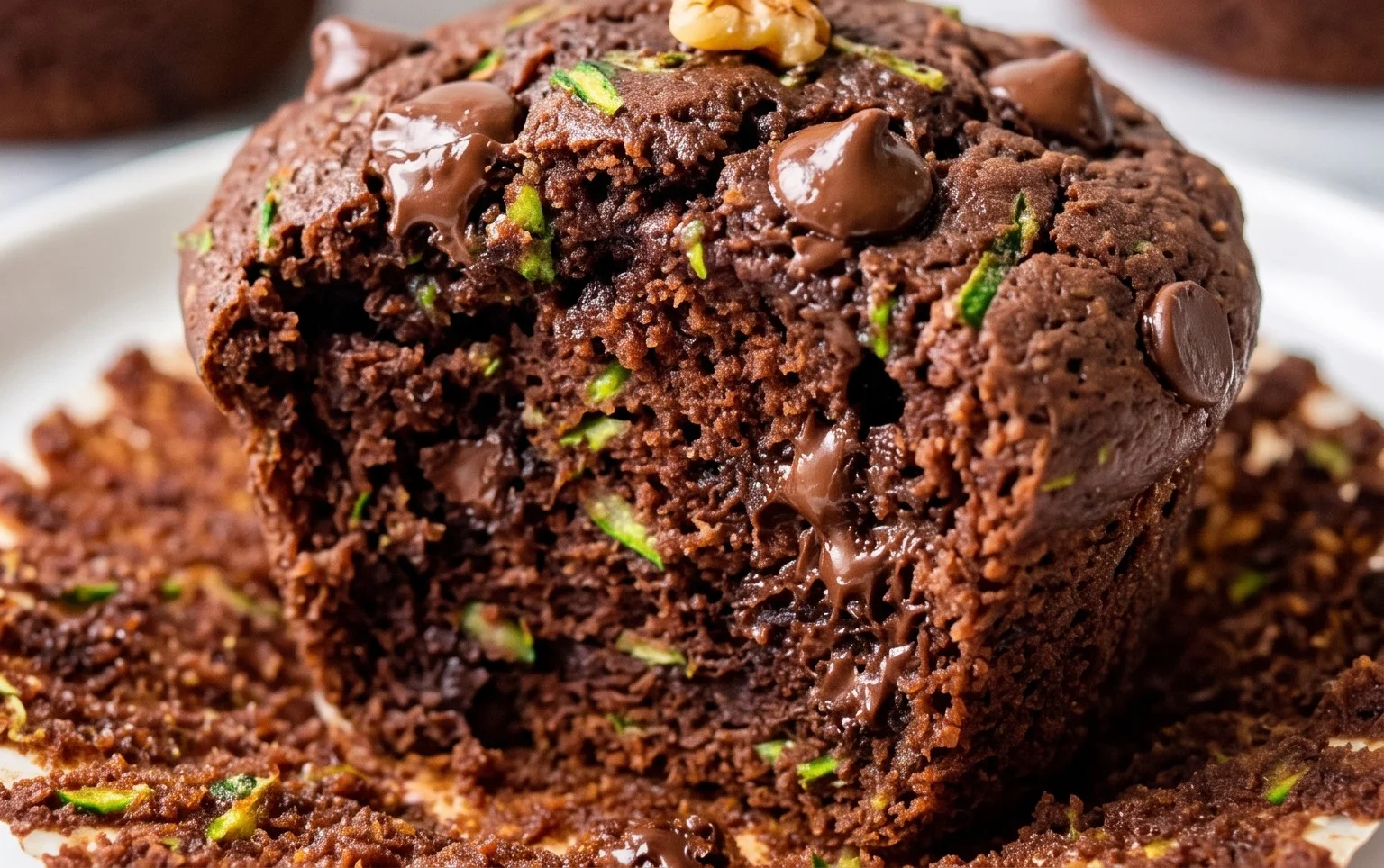 Chocolate Zucchini Muffins