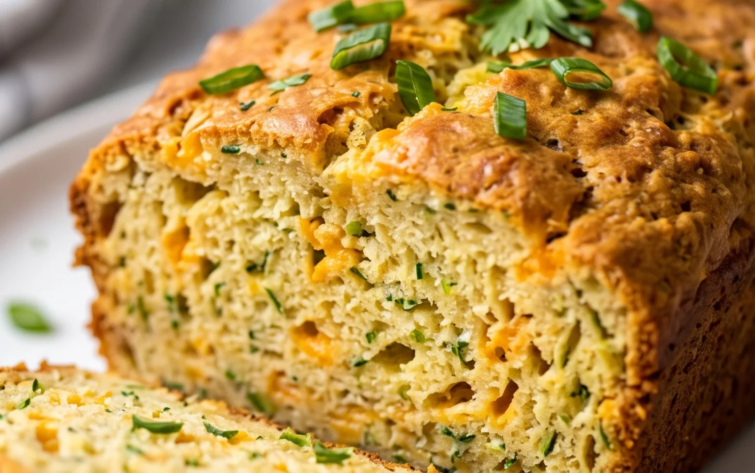Savory Zucchini Cheddar Quick Bread